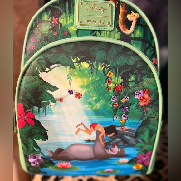 💙💚NWT-Loungefly Disney Jungle Book Bare Necessities Backpack💙💚 - Picture 13 of 13